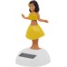 Voila Solar Powered Dancing Hula Girl Swinging Bobble Doll Gift Car Home_Assorted Color